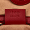 Brown Gucci GG Supreme Embroidered Kingsnake Heart Shopper Bag Satchel