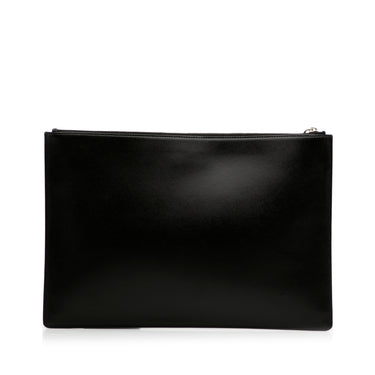 Black Givenchy I Feel Love Leather Clutch - Designer Revival