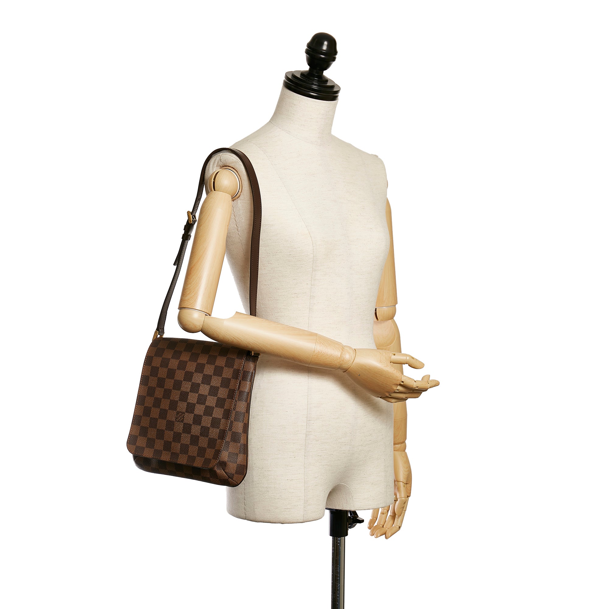 Louis Vuitton Damier Ebene Musette Salsa Long Strap Shoulder Bag Louis  Vuitton
