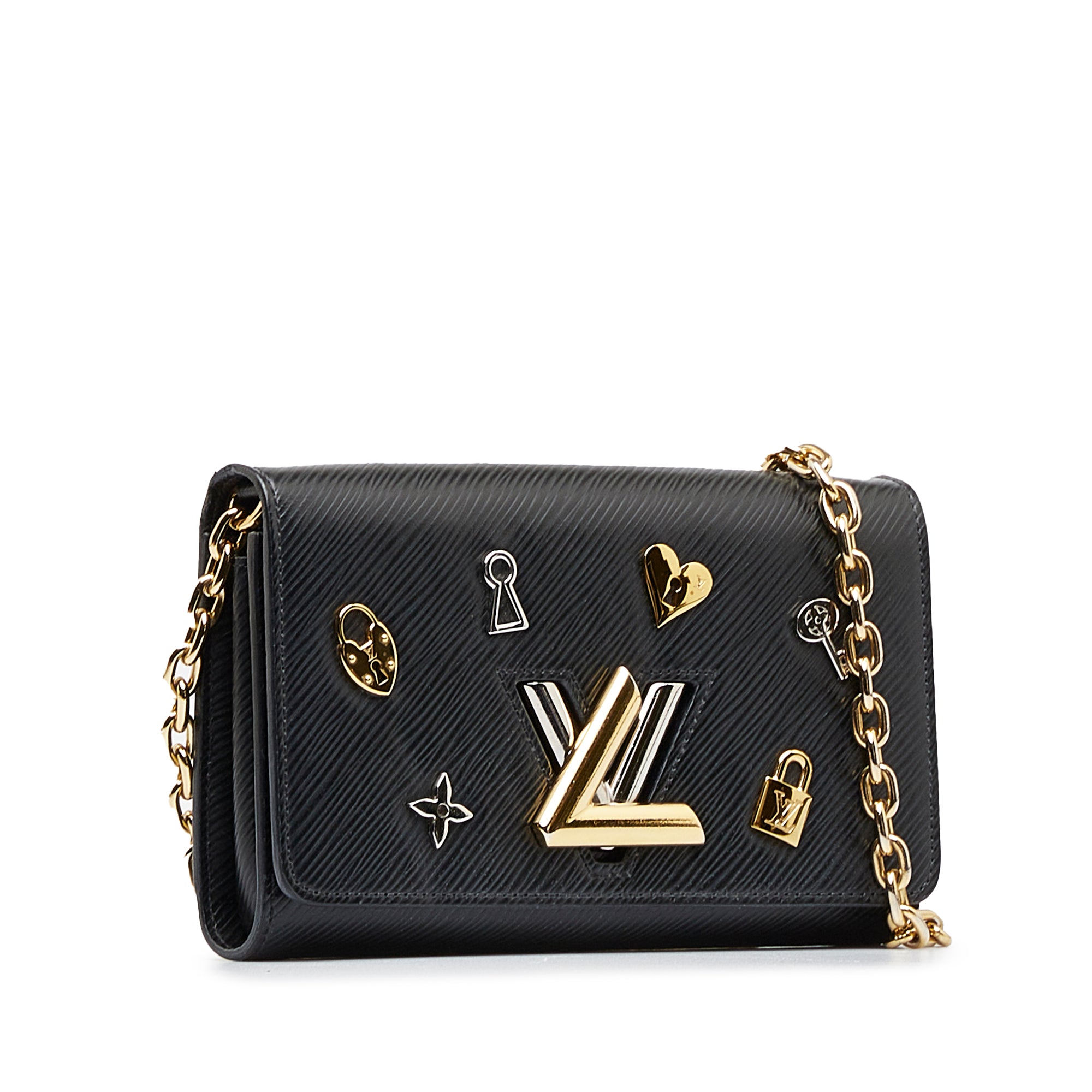 Black Louis Vuitton Epi Twist Love Lock Chain Wallet Crossbody Bag –  AmaflightschoolShops Revival
