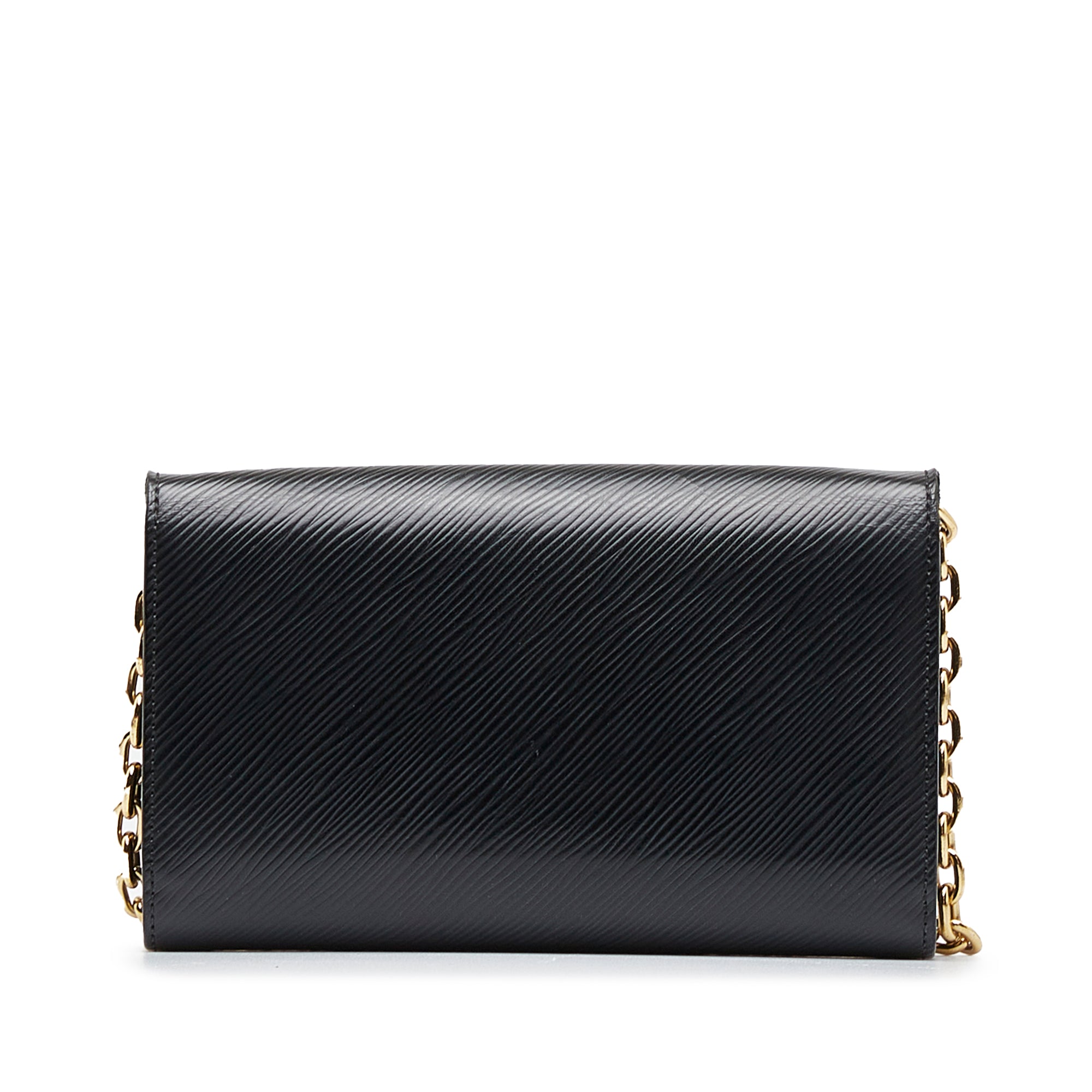 Black Louis Vuitton Epi Twist Love Lock Chain Wallet Crossbody Bag –  Designer Revival