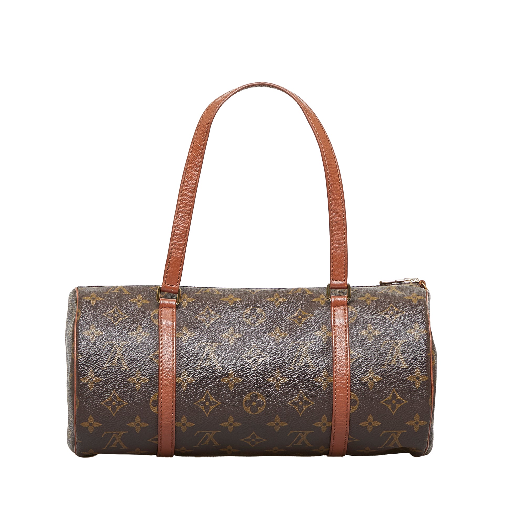 Papillon leather handbag Louis Vuitton Brown in Leather - 35786610