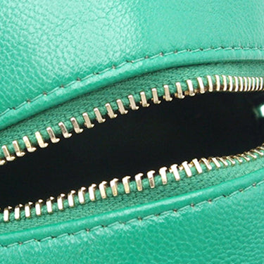 Green Chanel 19 Round Lambskin Clutch With Chain Satchel - Designer Revival