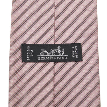 Pink Hermes Circuit Cars Silk Necktie - Designer Revival