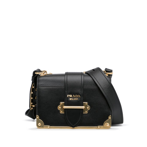 Black Prada Cahier Crossbody Bag