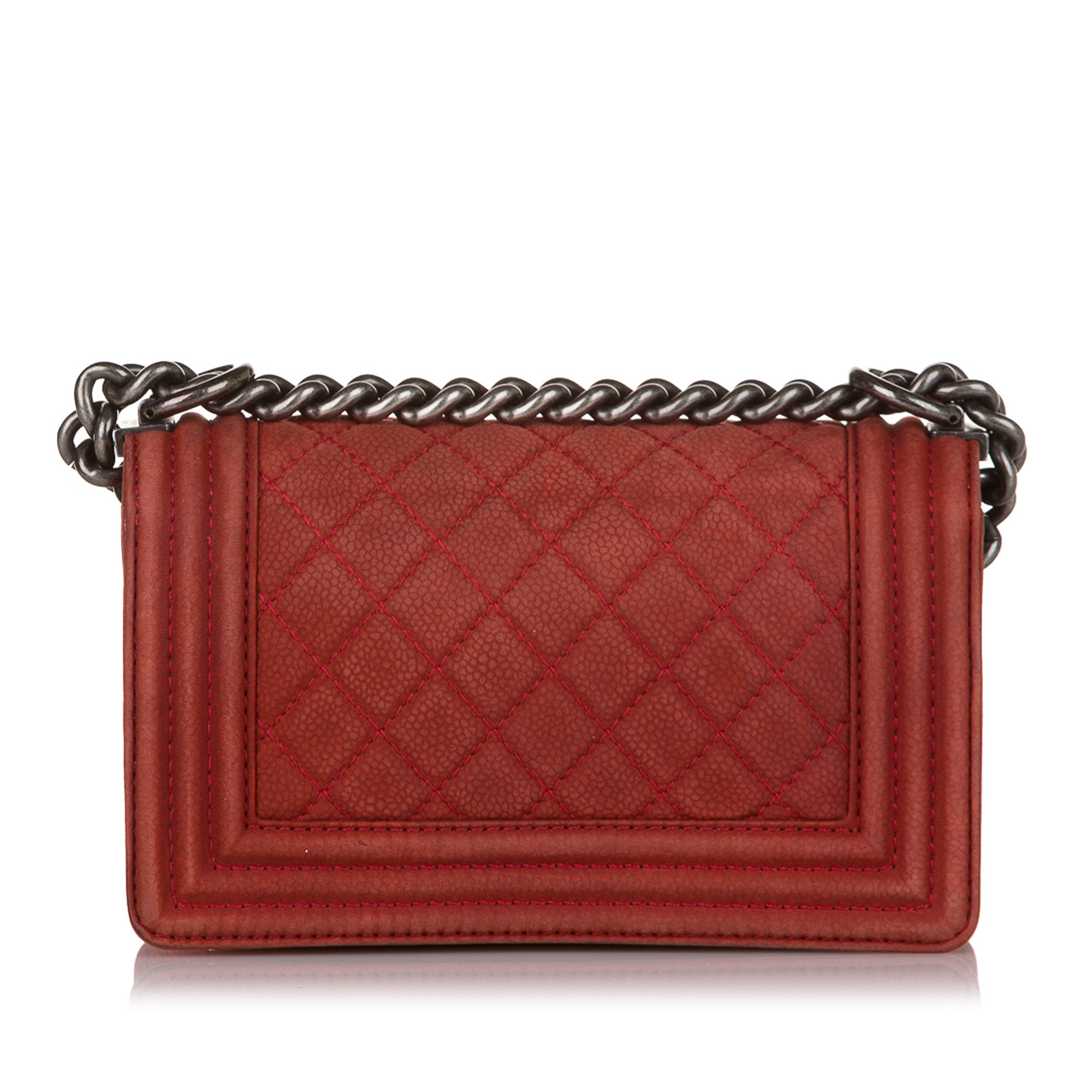 Red Chanel Boy Caviar Leather Flap Bag - Atelier-lumieresShops Revival