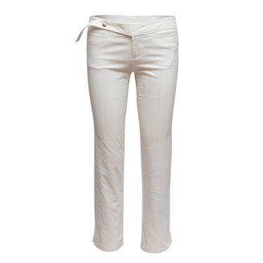 White Gucci Straight-Leg Pants Size EU 42 - Designer Revival