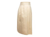 Vintage Cream Chanel Boutique Wool Knee-Length Skirt