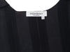 Black Yves Saint Laurent Sleeveless Pleated Silk Top