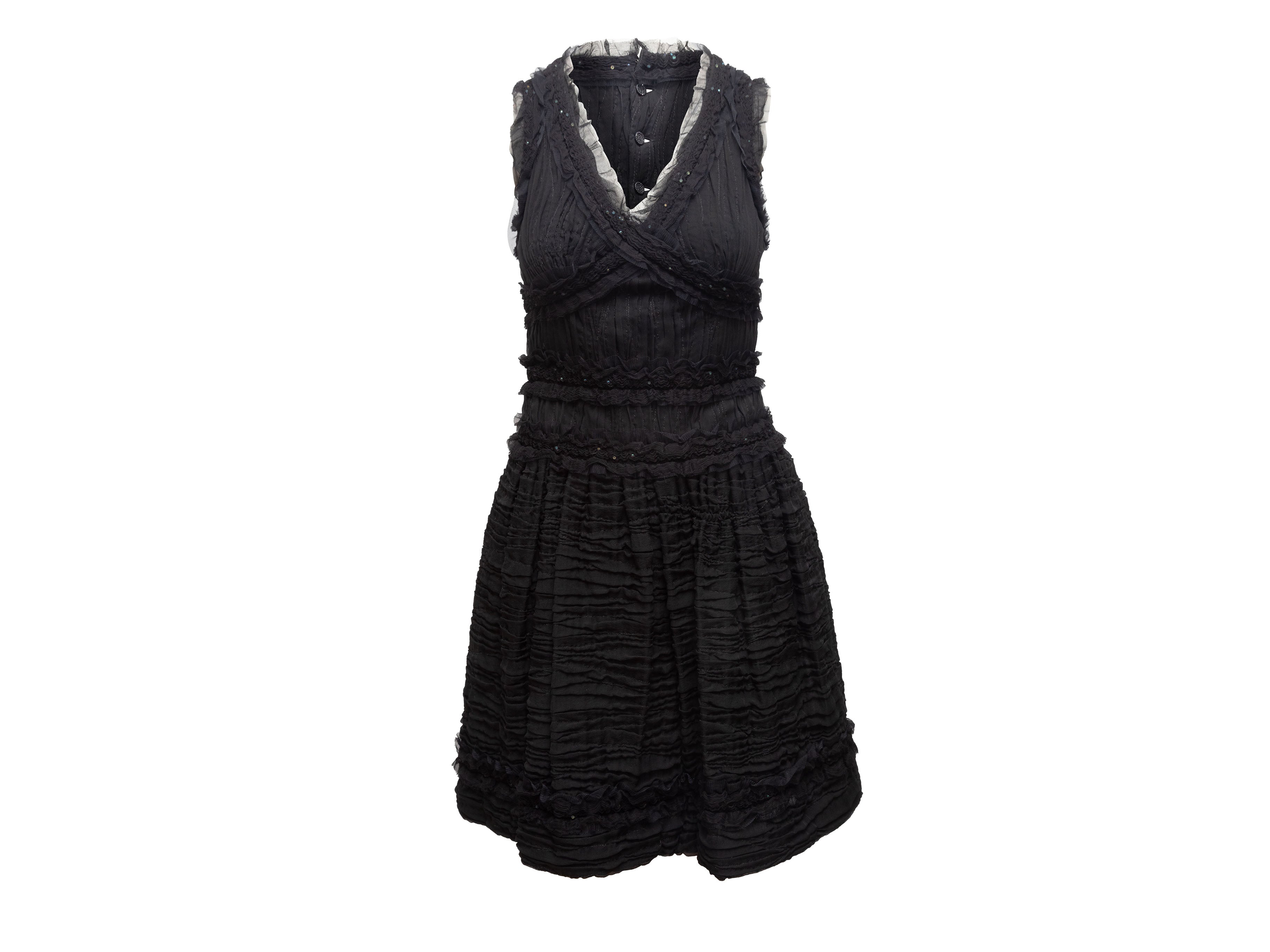 Black Chanel Fall 2005 Textured Sleeveless Dress, RvceShops Revival