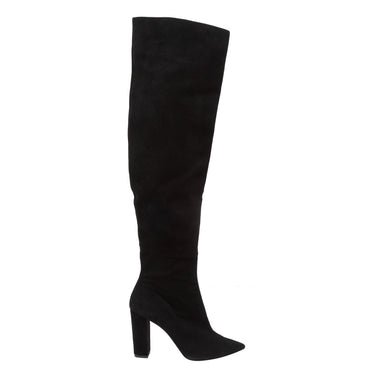 Black Jean Michel Cazabat Suede Pointed-Toe Boots Size 37.5 - Atelier-lumieresShops Revival
