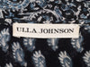 Navy & White Ulla Johnson Silk Paisley Print Maxi Dress