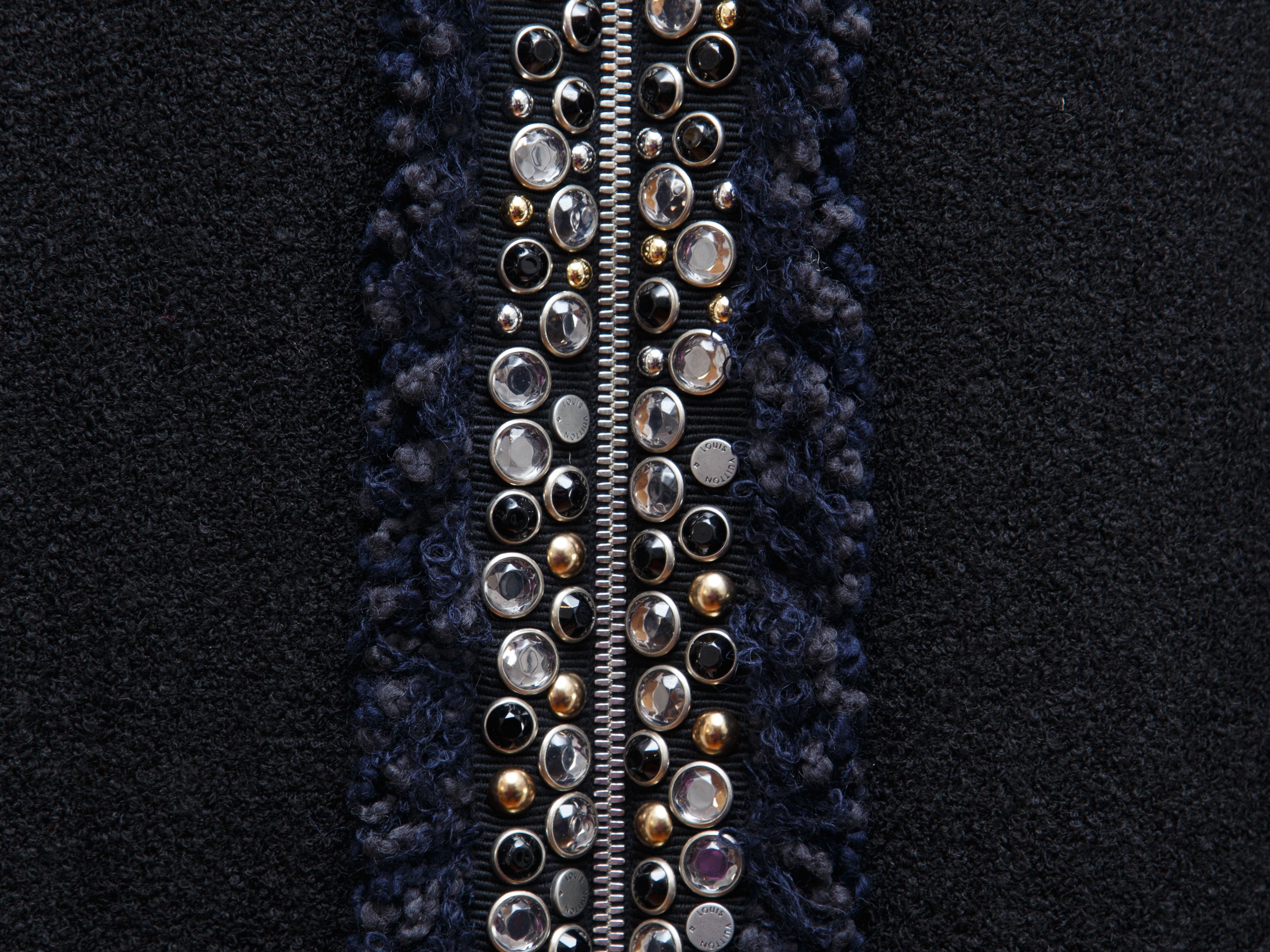 Black Louis Vuitton Cape with Multicolored Stone Trim Size EU 44 – Designer  Revival