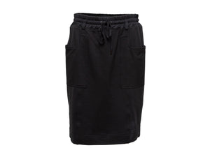 Black Tom Ford Knee-Length Silk Drawstring Skirt