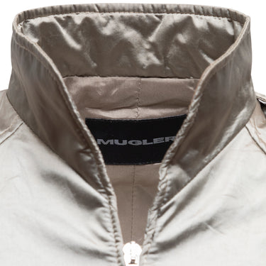 Vintage Silver Mugler Nylon Jacket Size EU 42