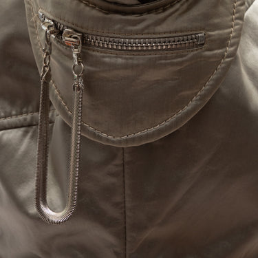 Vintage Silver Mugler Nylon Jacket Size EU 42