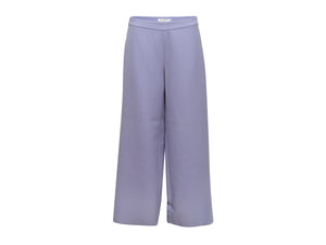 Lavender Christian Dior Virgin Wool Wide-Leg Pants