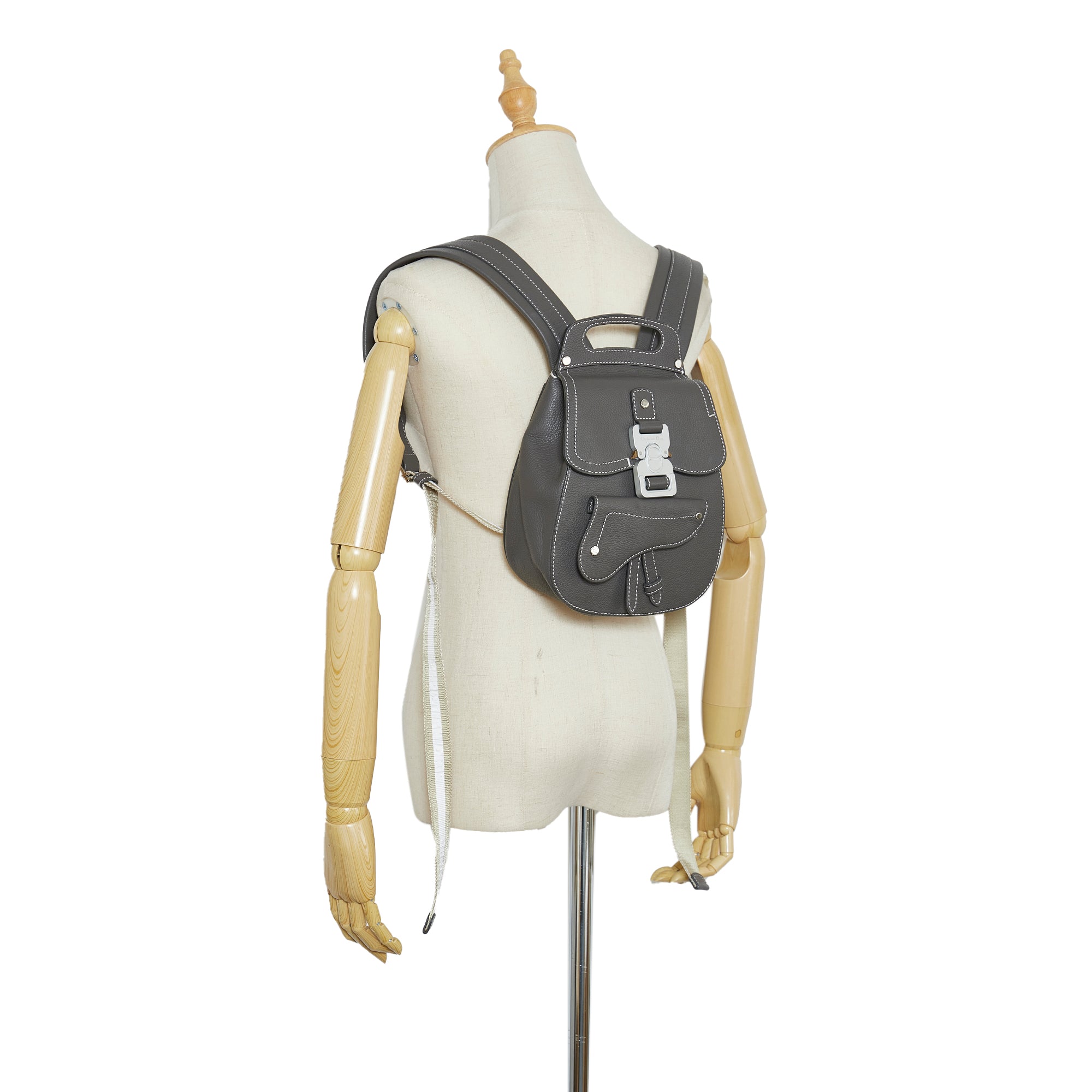 Gray Dior Mini Gallop Backpack - Designer Revival