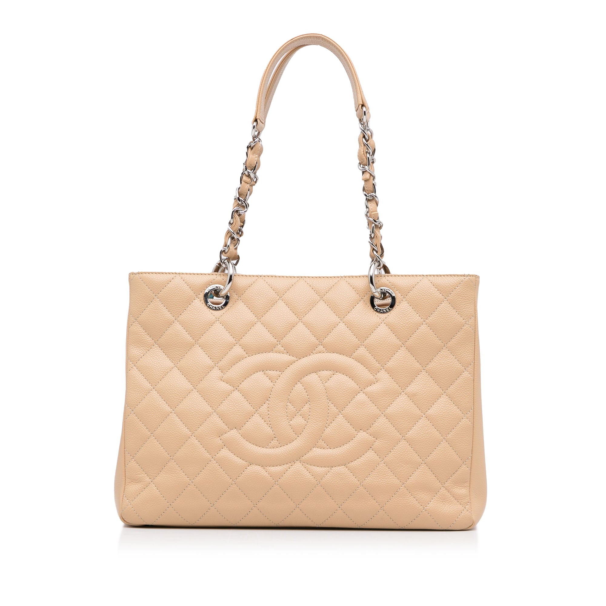 Chanel Grand Shopping Tote GST in Beige Caviar with Gold Hardware - SOLD