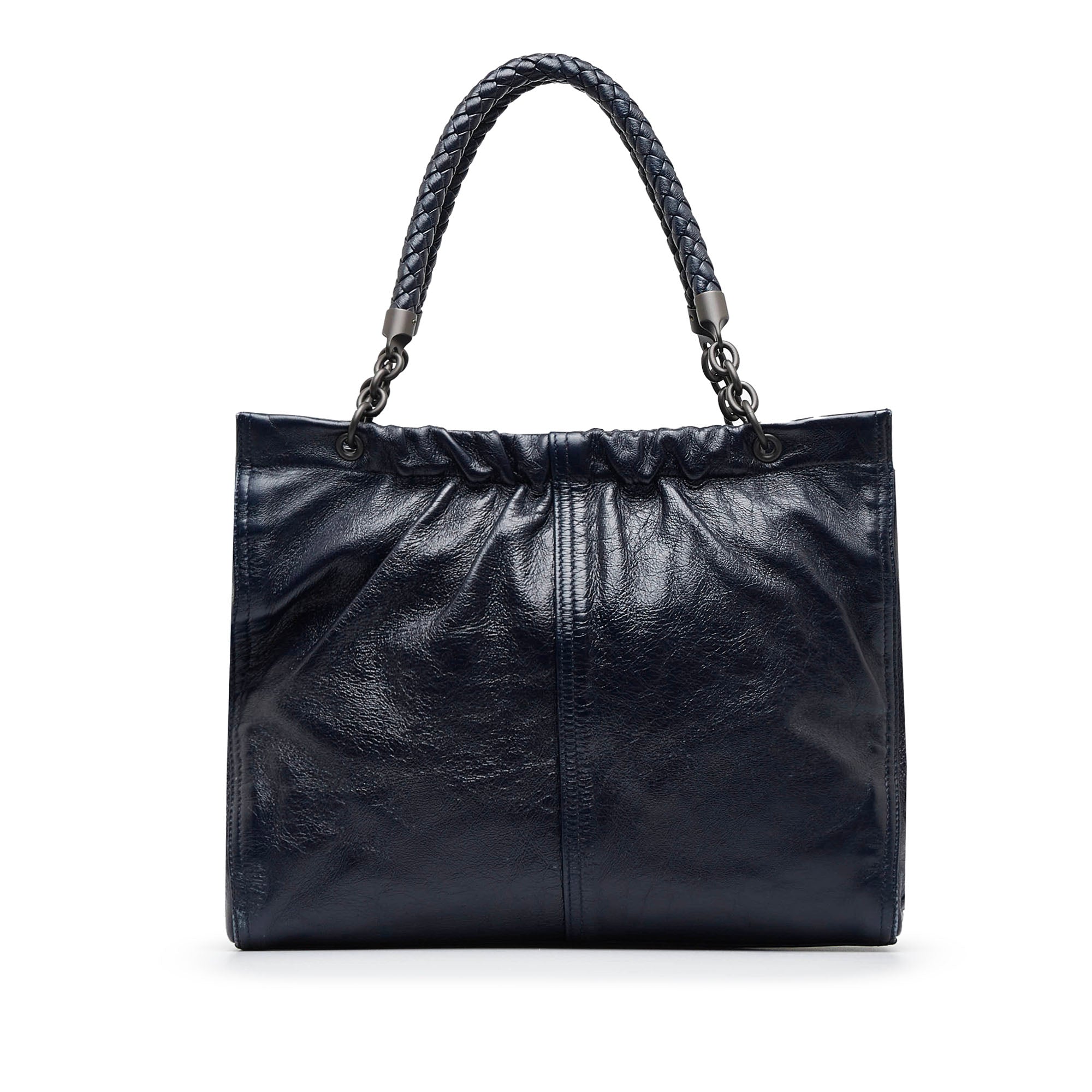 Blue Bottega Veneta Leather Handbag – Designer Revival