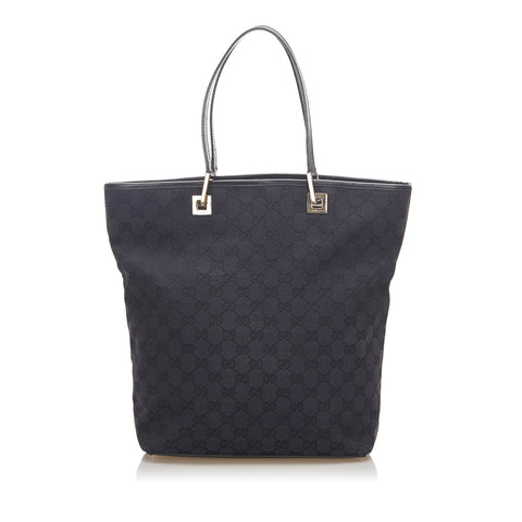 Black Gucci GG Canvas Tote Bag