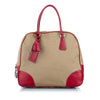 Brown Prada Canvas Handbag Bag
