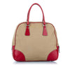 Brown Prada Canvas Handbag Bag