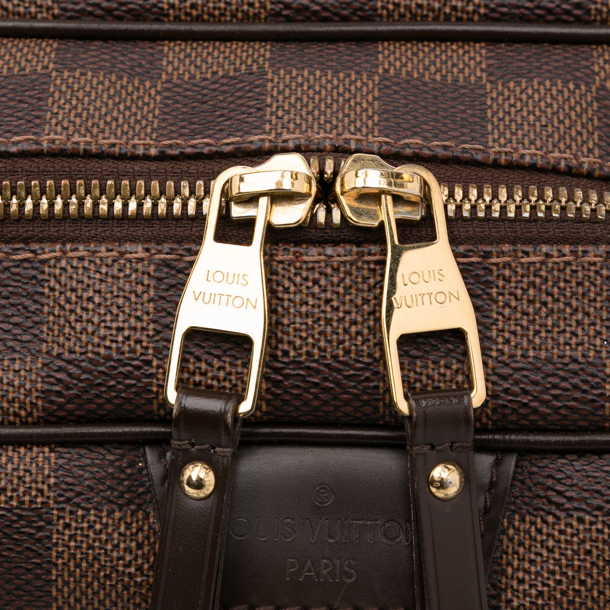 Auth Louis Vuitton Damier Brown Rivington PM Shoulder Bag 7F120430s"