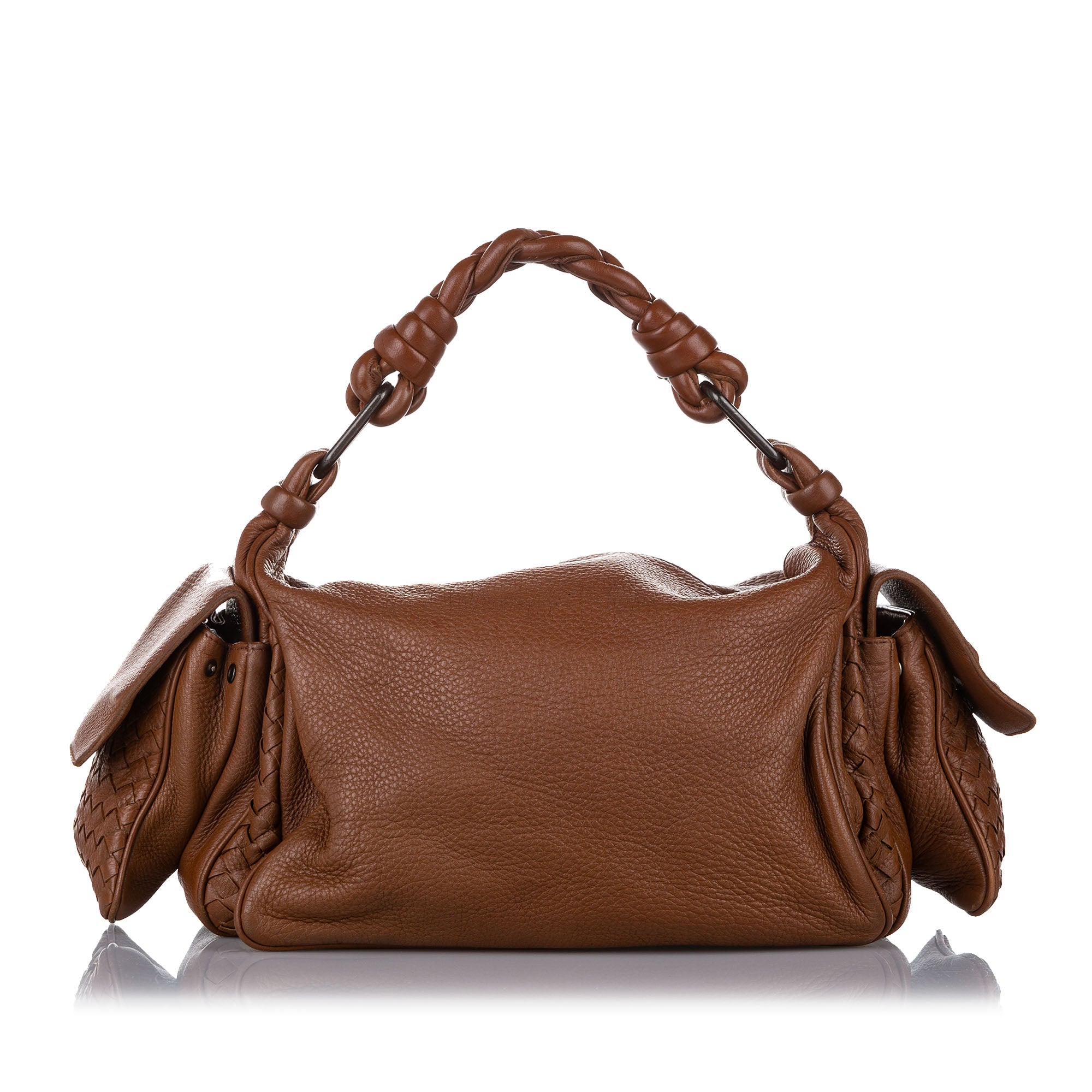 Brown Bottega Veneta Intrecciato Leather Handbag Bag – Designer Revival