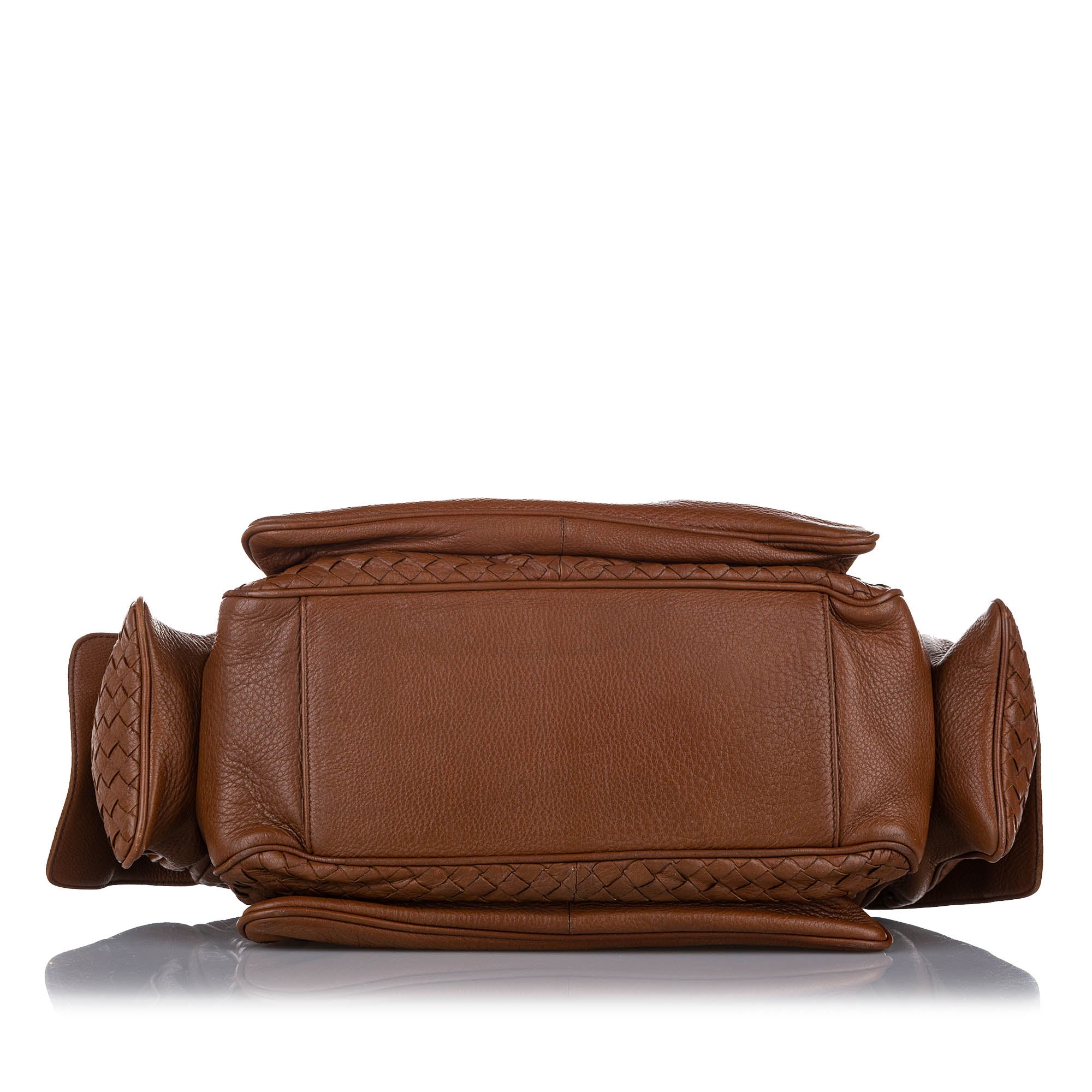 Bottega Veneta Brown Intrecciato Leather Crossbody Bag Pony-style calfskin  ref.420942 - Joli Closet