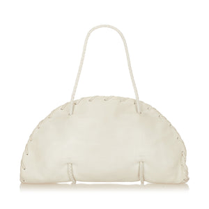 White Bottega Veneta Leather Shoulder Bag