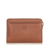 Brown Burberry Leather Clutch Bag