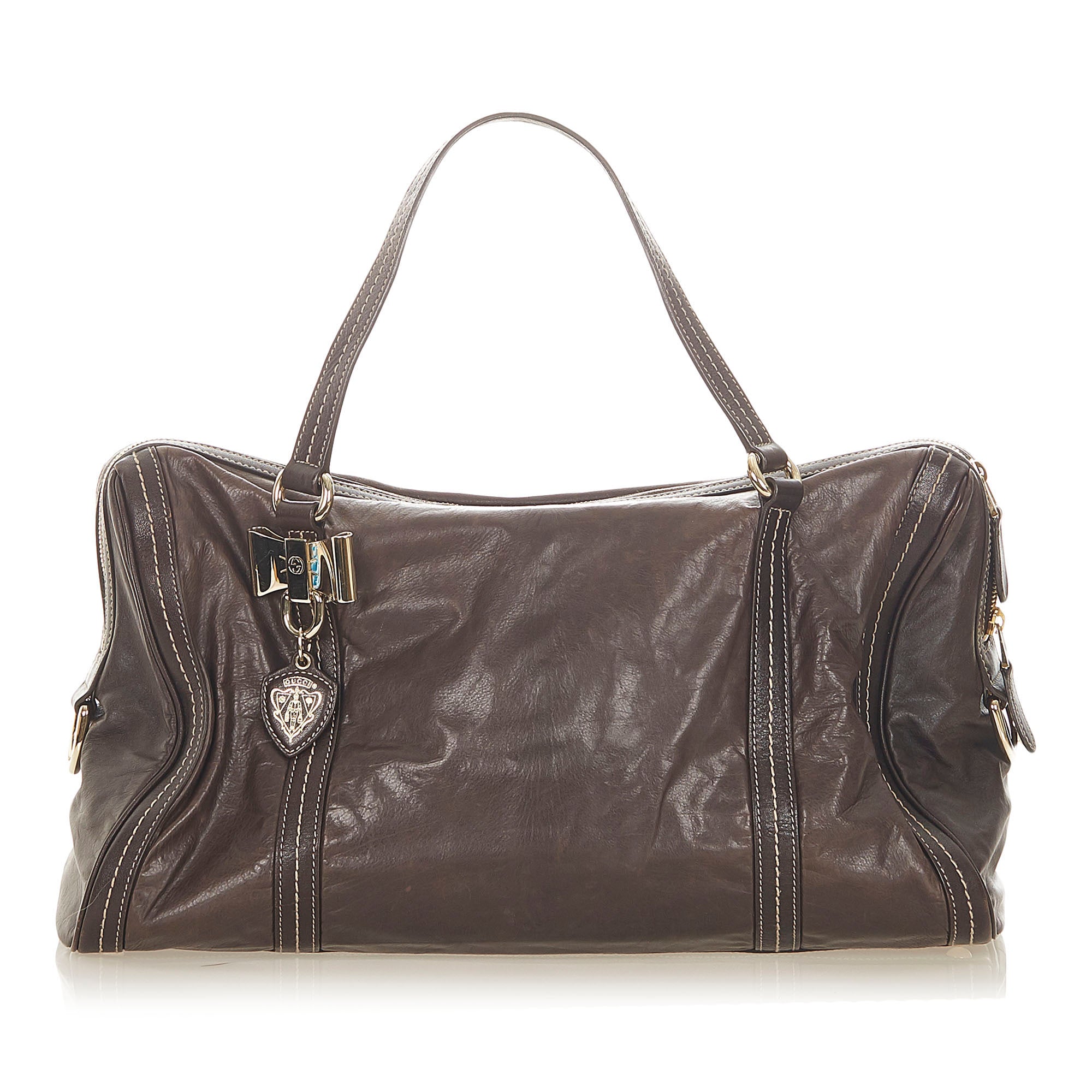 Brown KIDS Gucci Duchessa Leather Handbag Bag, RvceShops Revival