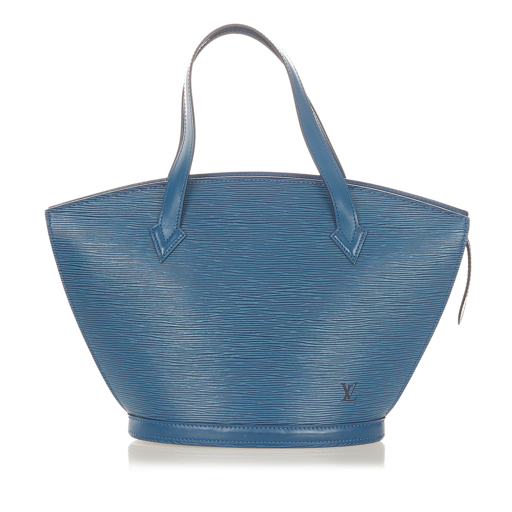 Auth Louis Vuitton Saint Jacques Long Strap Blue EPI Leather