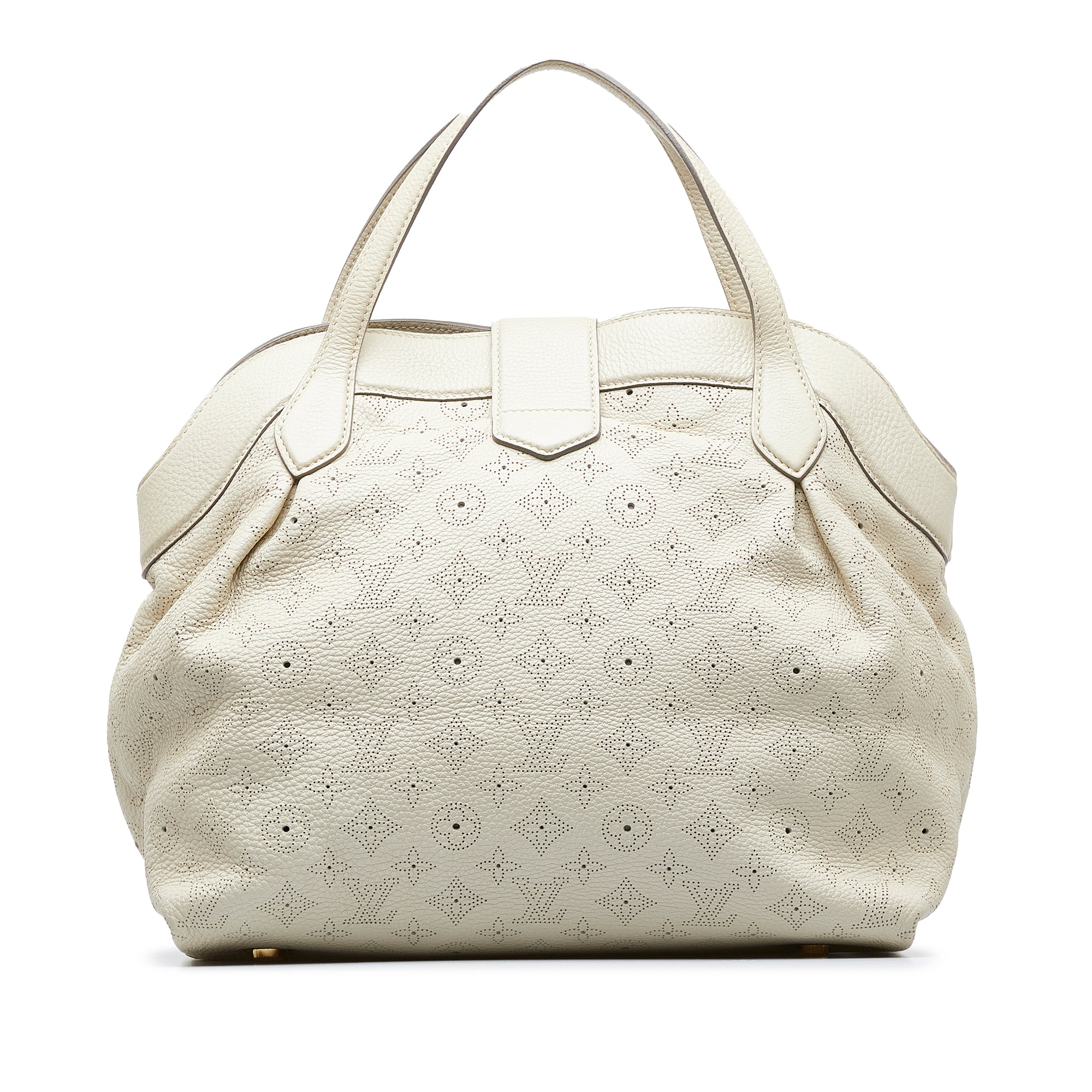 Louis Vuitton - Authenticated Mahina Handbag - Leather White for Women, Very Good Condition