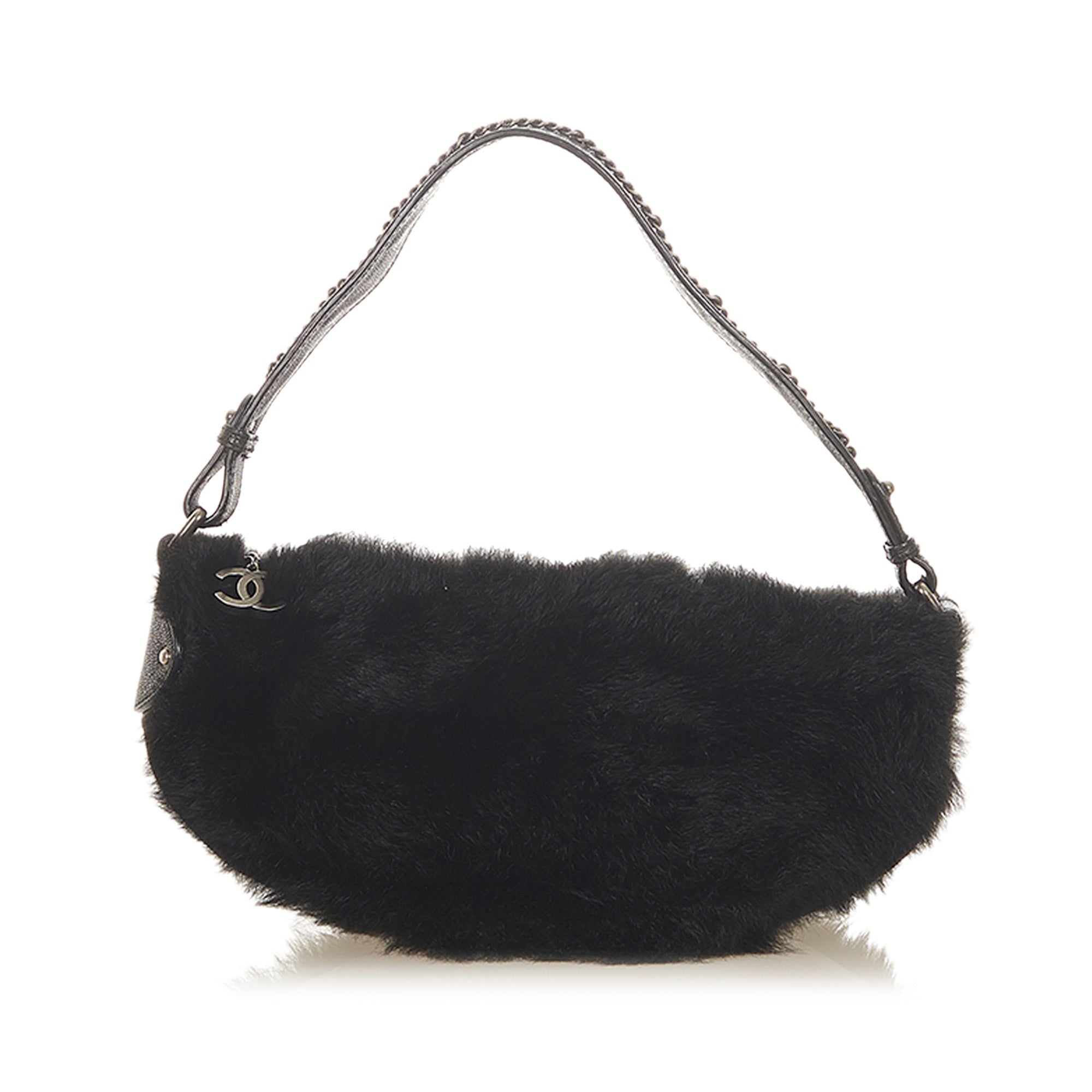 Chanel Black Rabbit Fur Bag