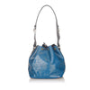 Blue Louis Vuitton Epi Petit Noe Bag