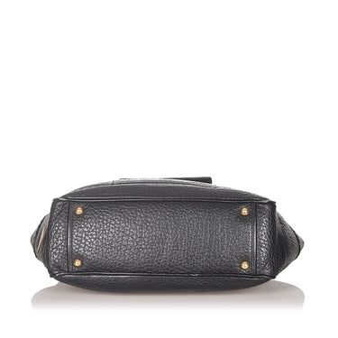 Black Prada Leather Shoulder bag - Designer Revival