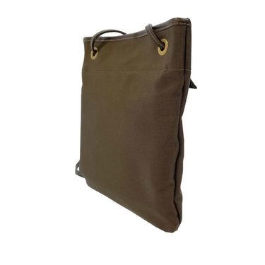 Brown Prada Canapa Logo Crossbody Bag - Designer Revival