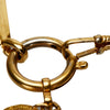 Gold Chanel CC Diamond Shape Pendant Necklace