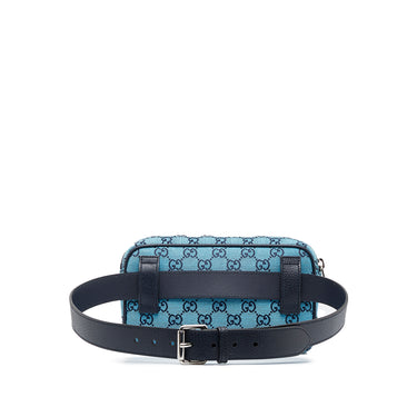 Blue Gucci GG Multicolor Belt Bag - Designer Revival
