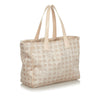Brown Chanel New Travel Line Nylon Tote Bag