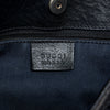 Black Gucci GG Canvas Horsebit Shoulder Bag