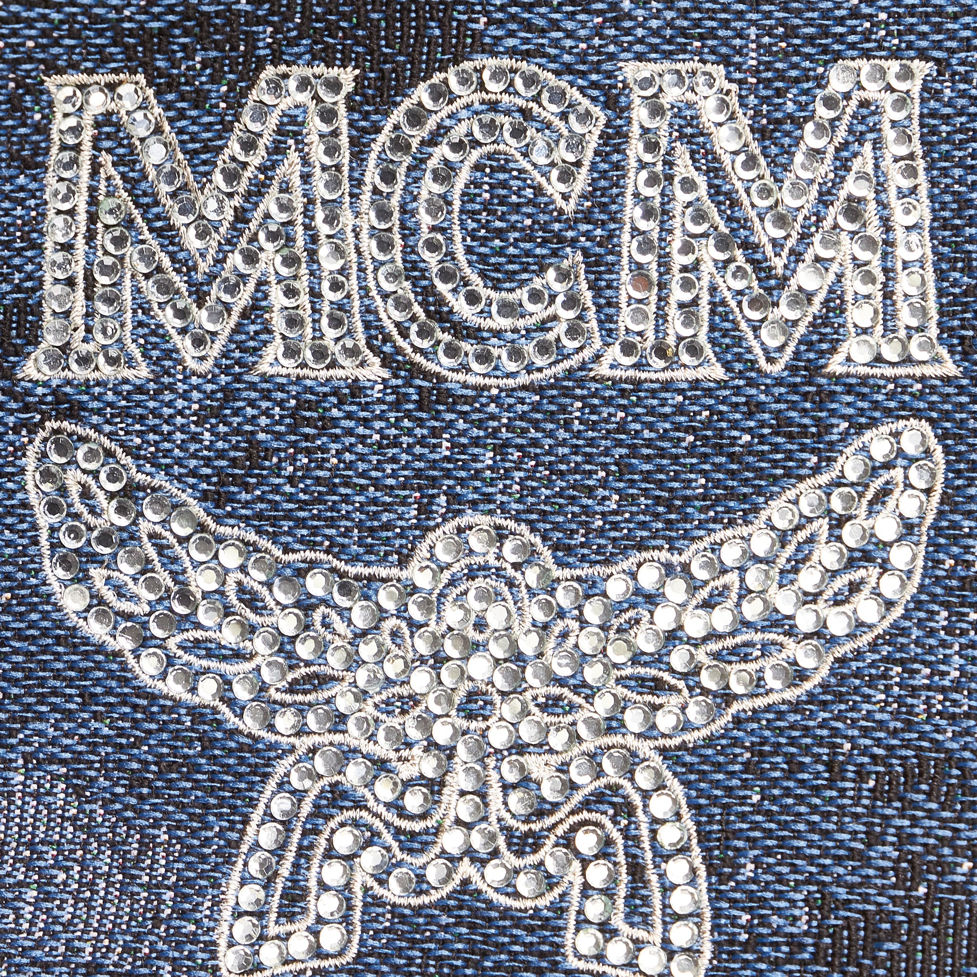 Blue MCM Denim Satchel - Designer Revival