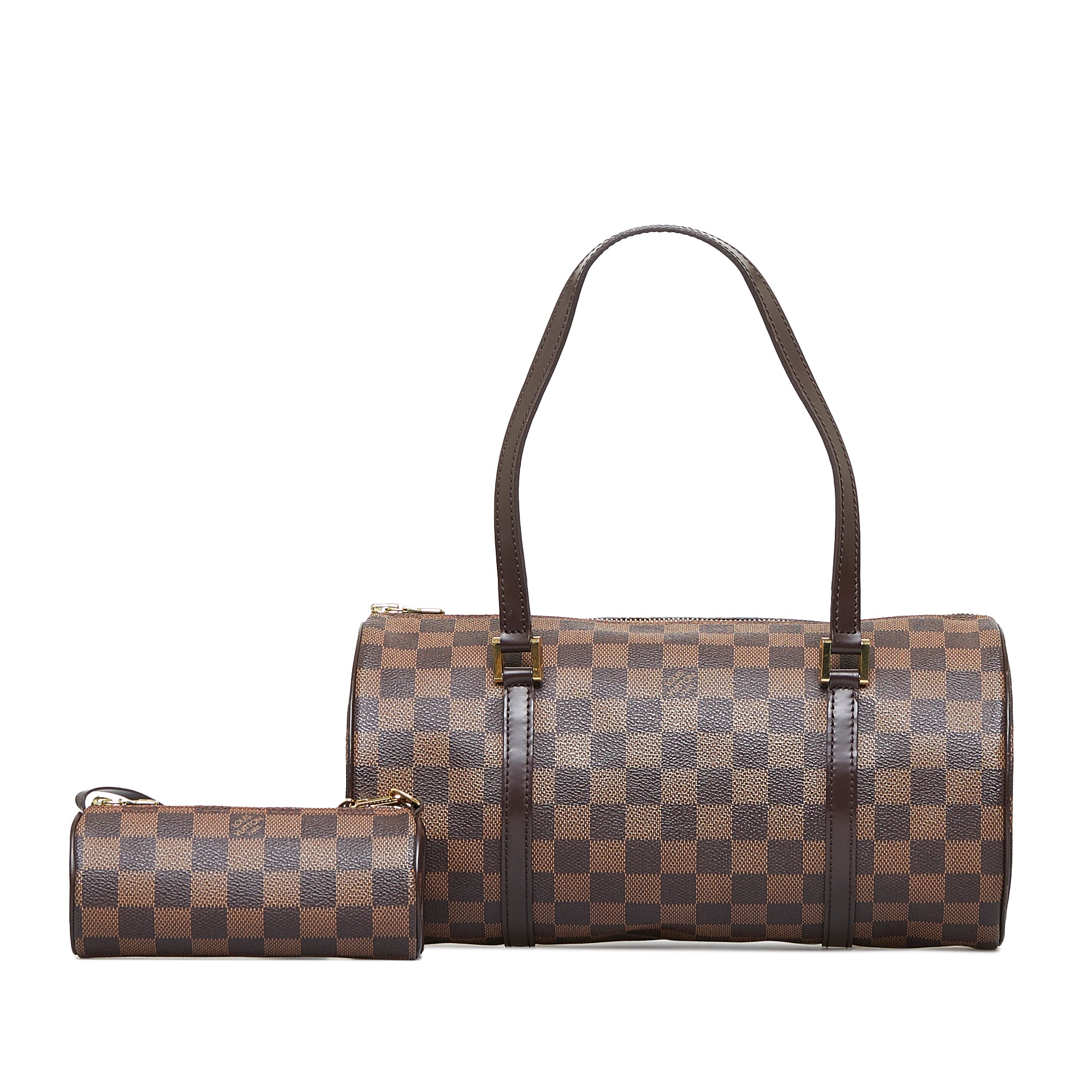 Brown Louis Vuitton Damier Ebene Papillon 30 Handbag – Designer
