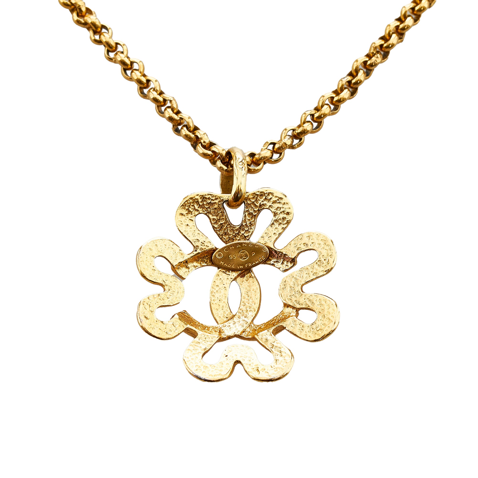Chanel Clover Pendant Necklace