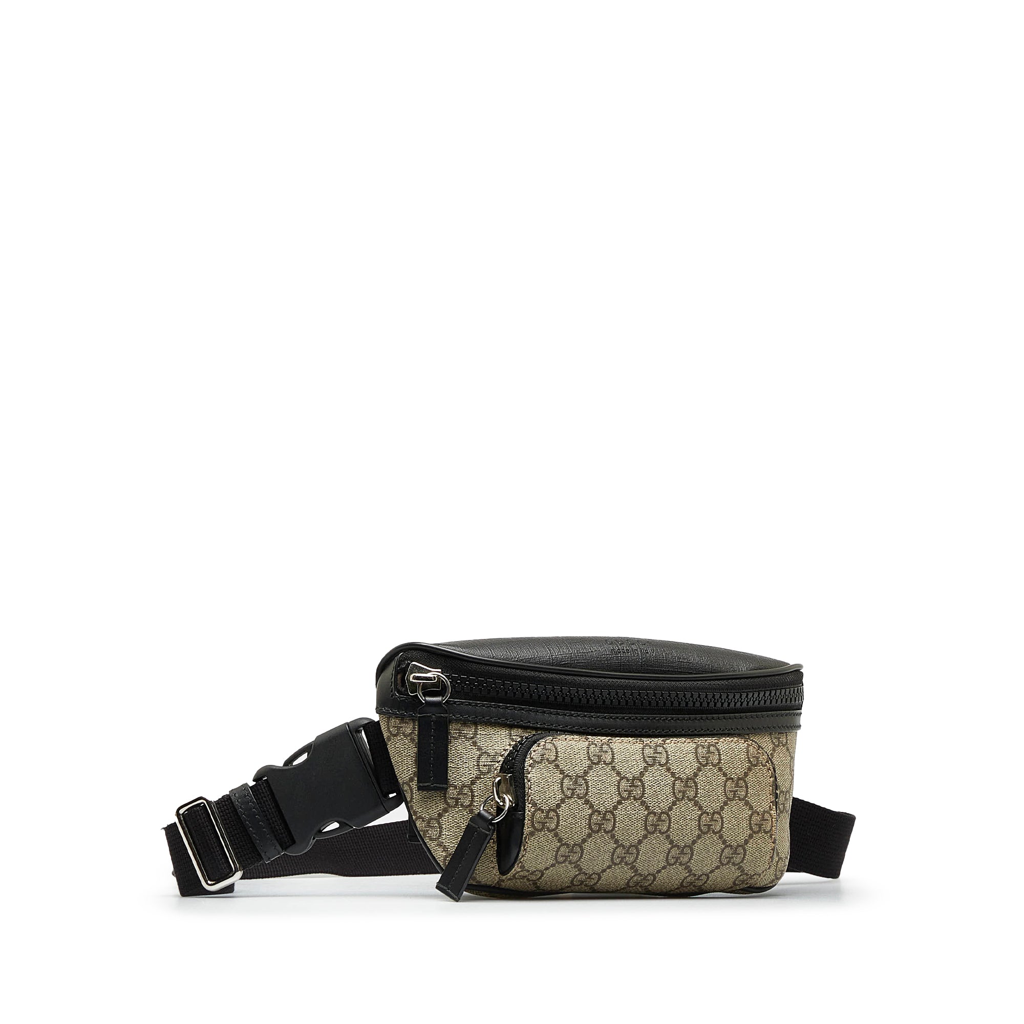 Brown Gucci GG Supreme Belt Bag