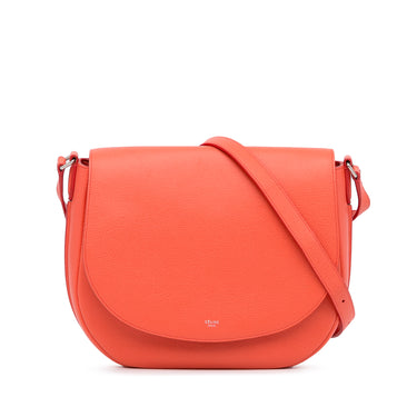 Orange Celine Trotteur Messenger Bag - Designer Revival
