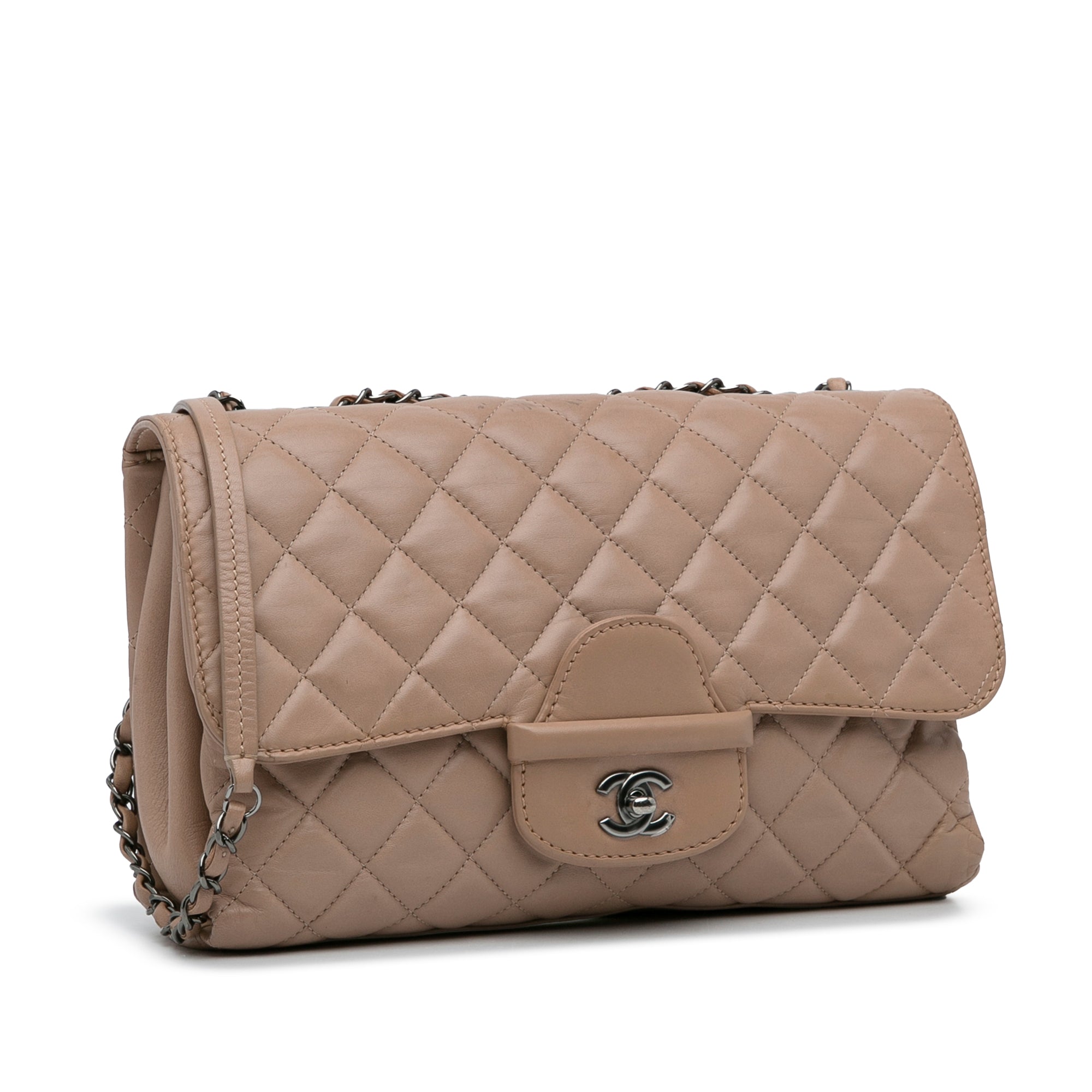 Heritage Vintage: Chanel Brown Lambskin Leather Shoulder Bag with