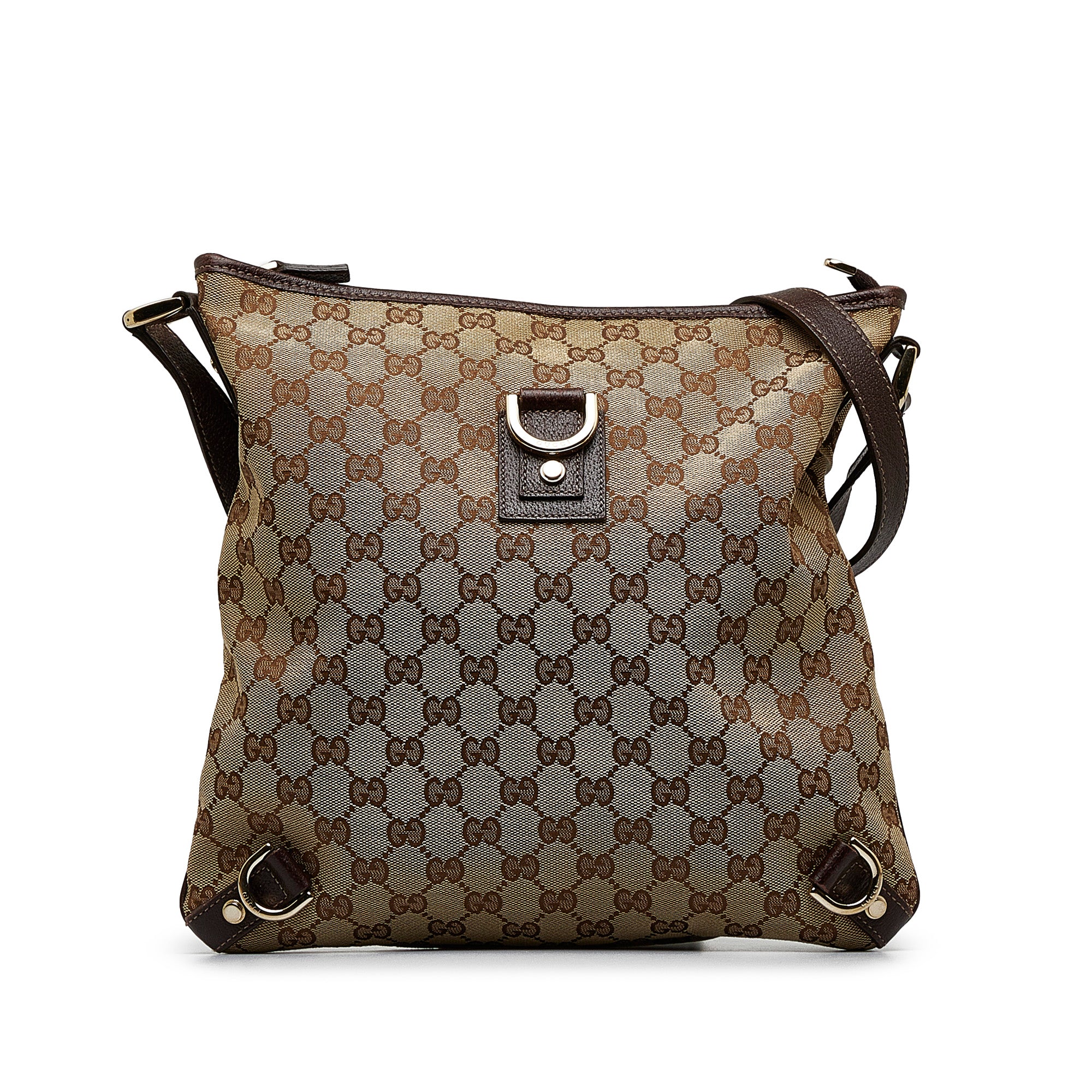 Brown Gucci GG Canvas Abbey D-Ring Crossbody Bag – Designer Revival